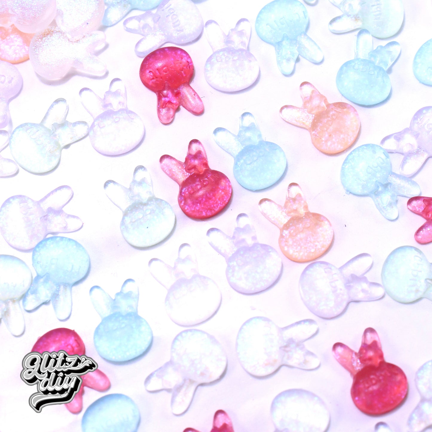 A<057>Rabbit farmland-Luminous Resin Nail DIY Material