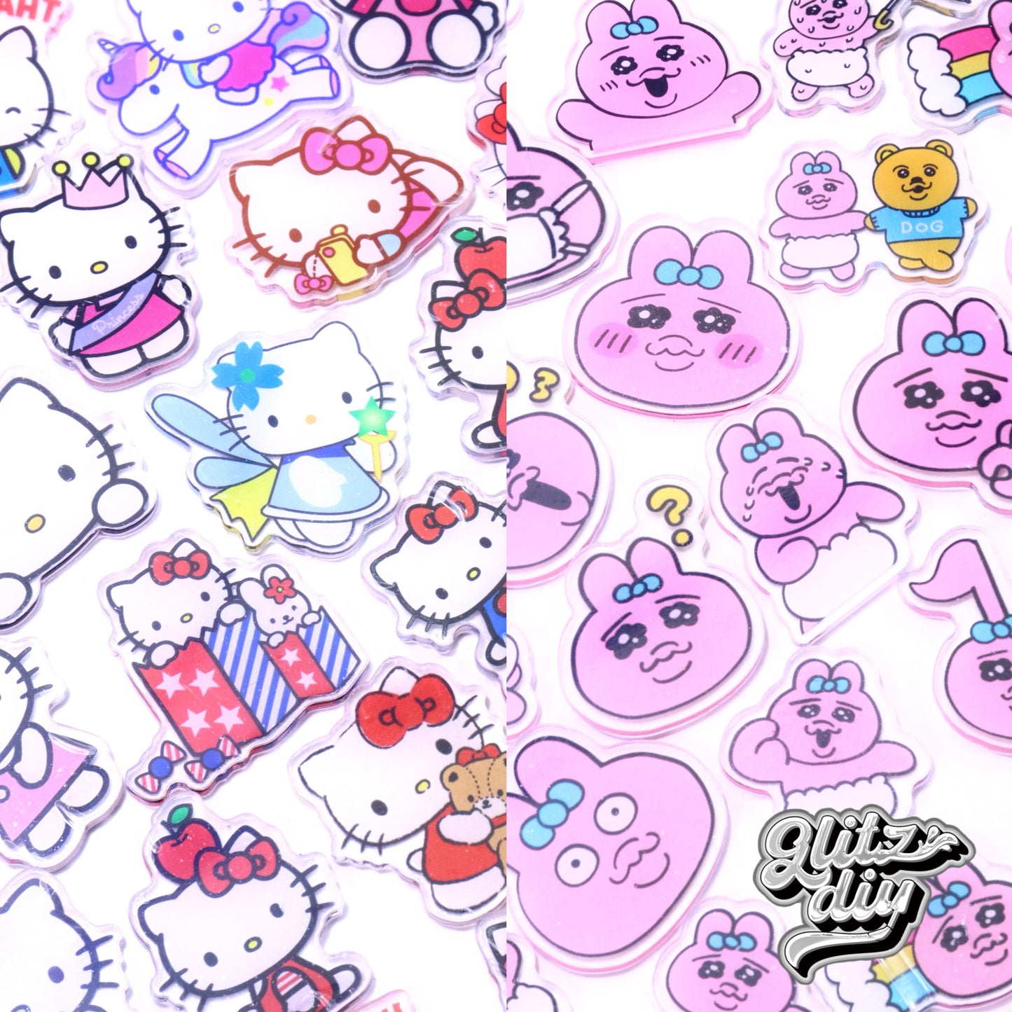 A<076>(SUPER CUTE)Hello Kitty High Quality  - DIY Material & Glitz DIY