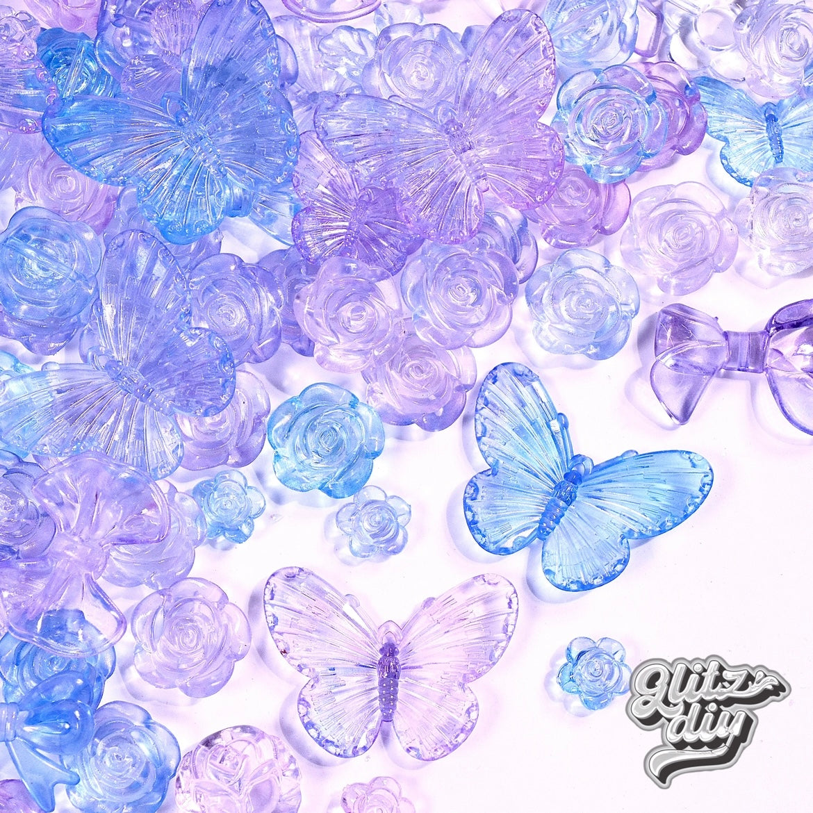 A<029>(Buy 1 Get 1/3 Sets)Mariposa Vally - Resin Nail DIY & Glitz DIY