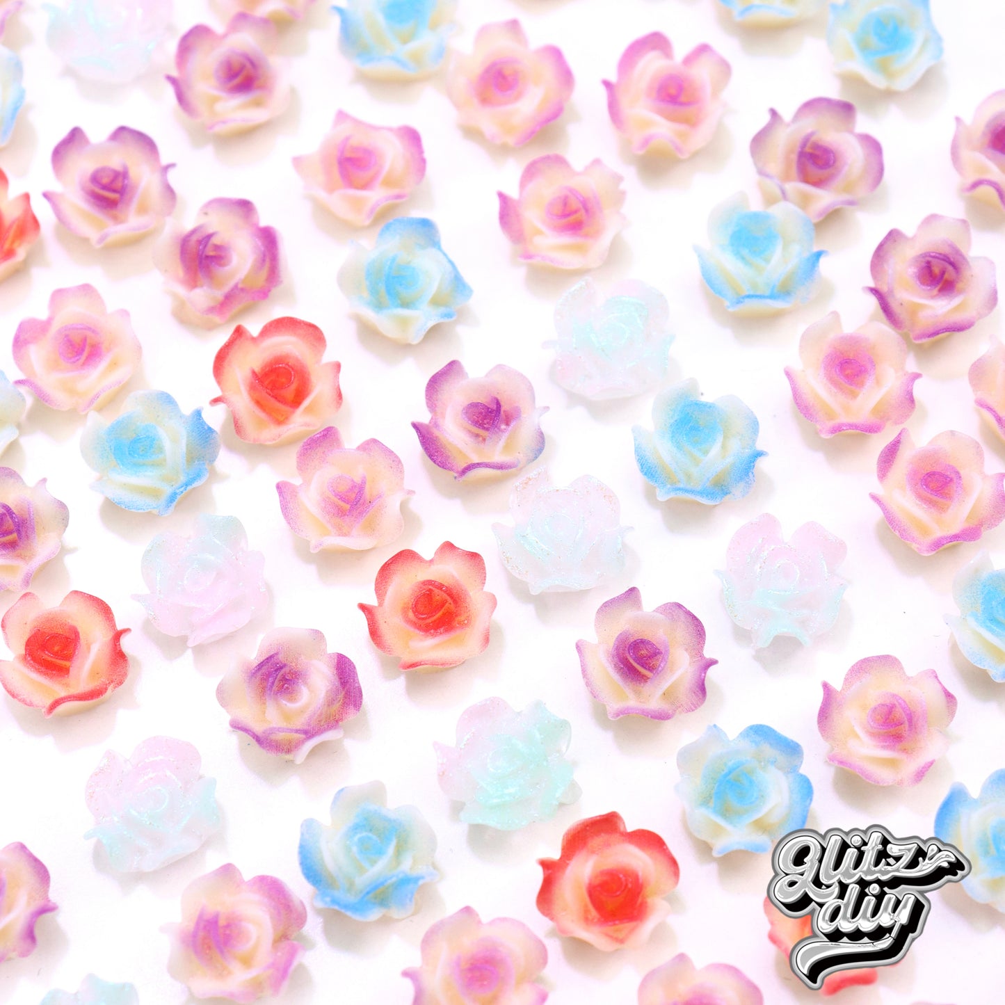 A<073>Cake Flowers - Luminous Resin Nail DIY & Glitz DIY