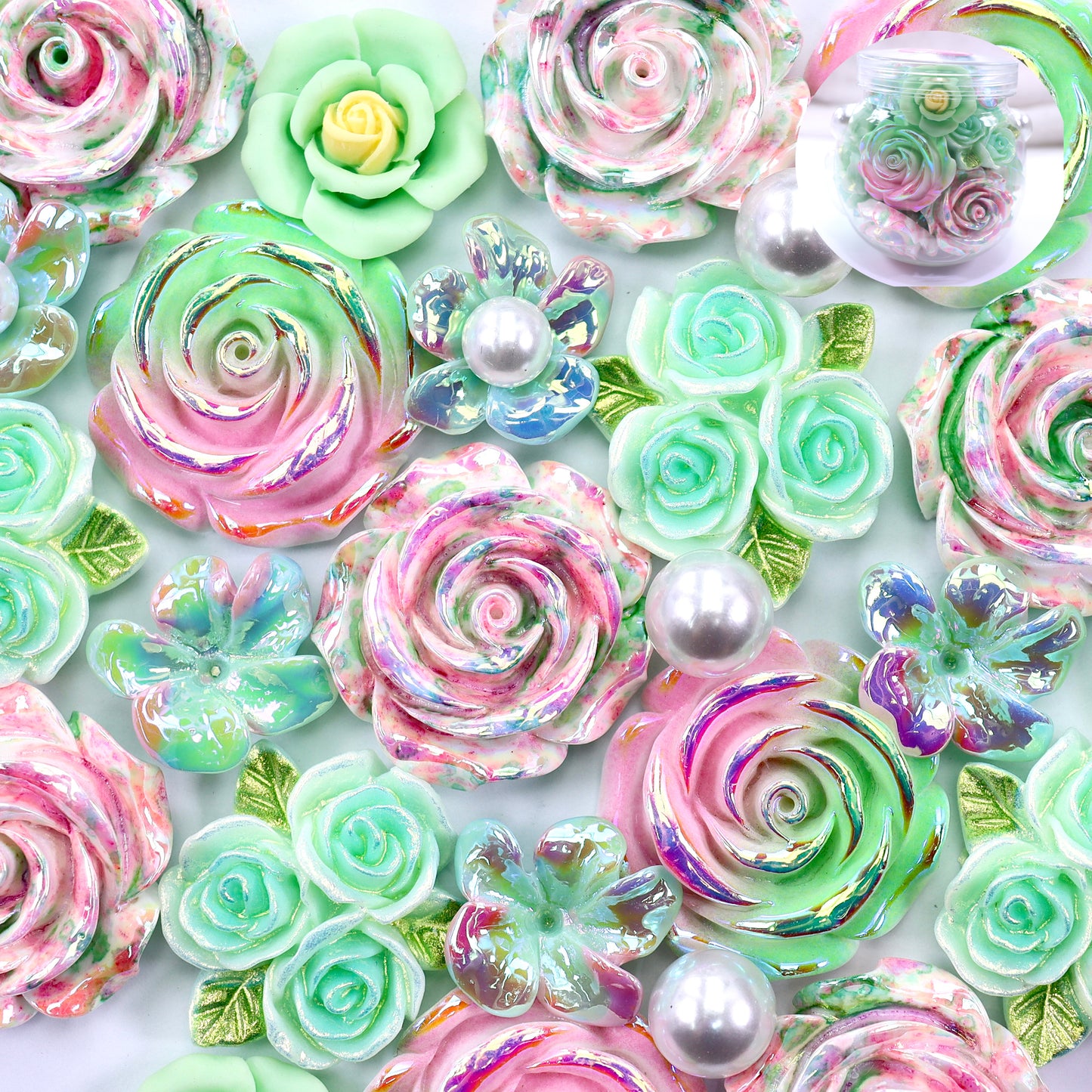 A<038>（Customized/Luminous）All things revive-Amazing Flower Mix DIY&Glitz DIY