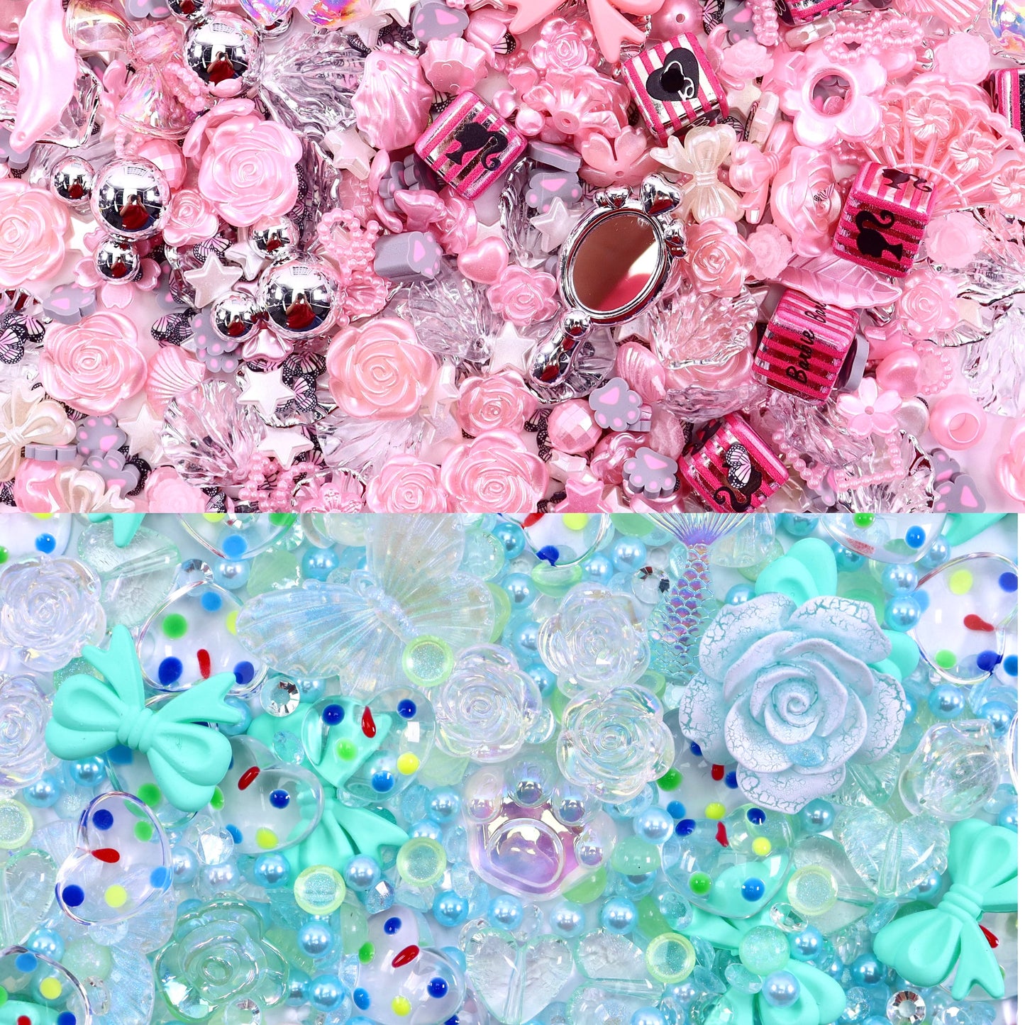 A<000>NEW.（BUY 1 GET 1!!!AMAZING LUMINOUS ）TABLE MIX- Resin Nail DIY & Glitz DIY(Note your second color in order Pls))