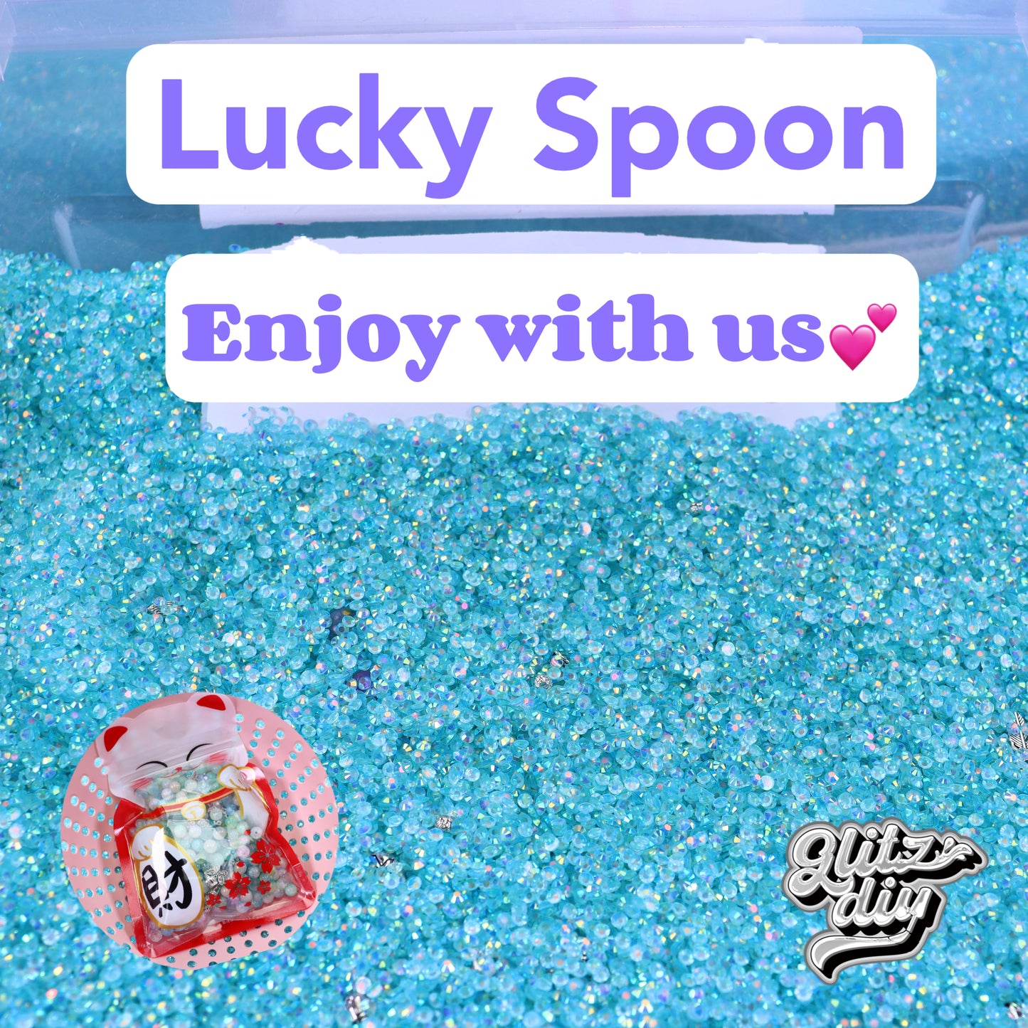 A<0000>(ALAN'S FIRST STREAM)Lucky Spoon-Amazing Beads Mix DIY& Amazing Flower Mix& Glitz DIY（until pearl disappear）