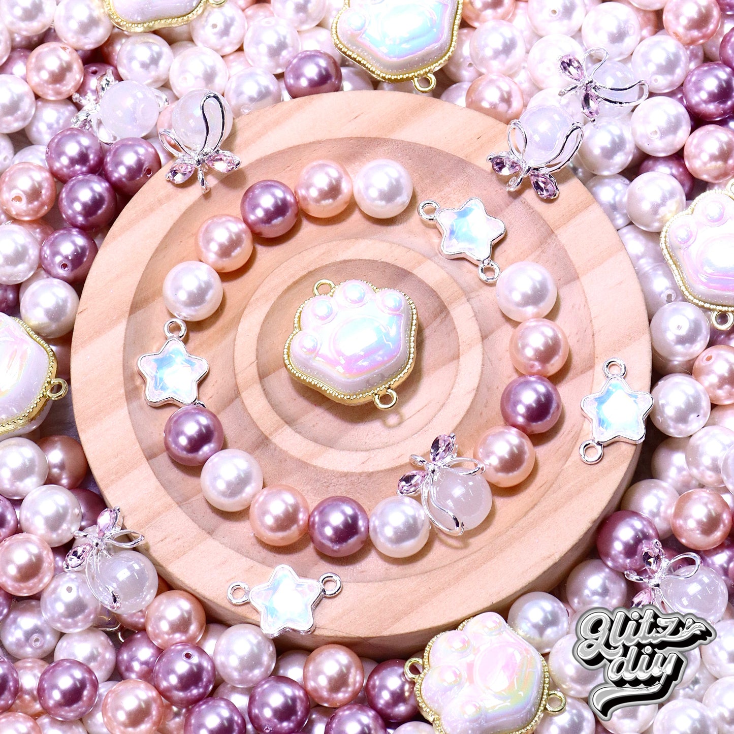 A<002>Pearl Paradise & Metal Jewelry & High Quality  - DIY Material