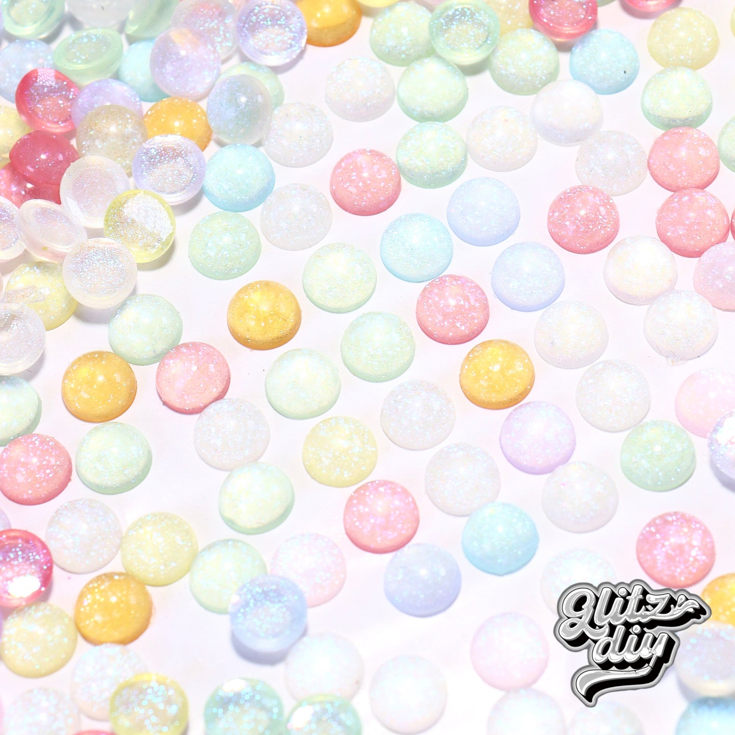 A<077>Crazy BUBBLE-Luminous Resin Nail DIY Material